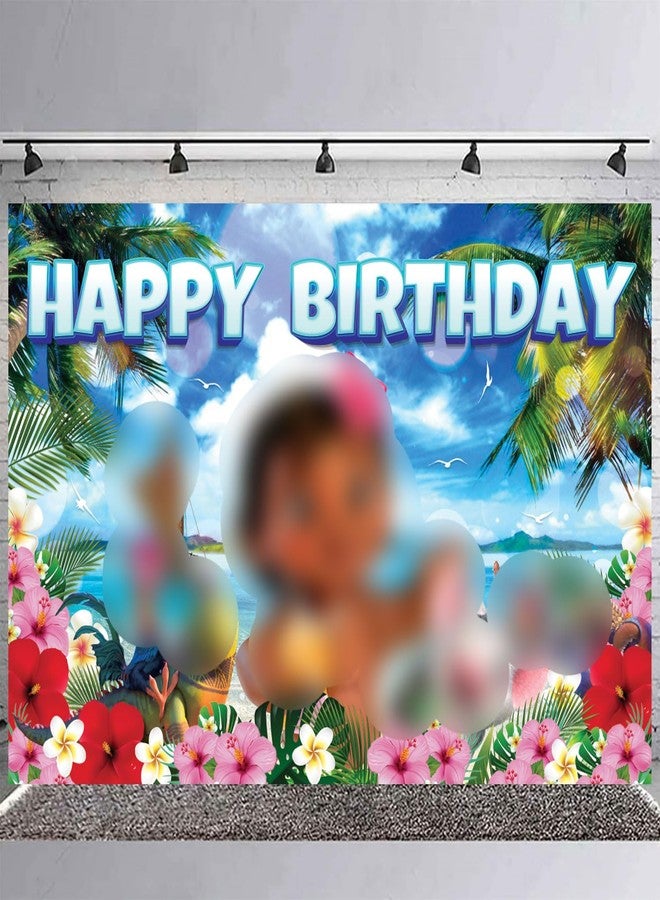 PINUO Princess Ocean Birthday Party Supplies Backdrop 5x3 Princess Boys Kids Happy Birthday Background Photography Ocean Party Decorations Banner Photo Booth Props - Image 3
